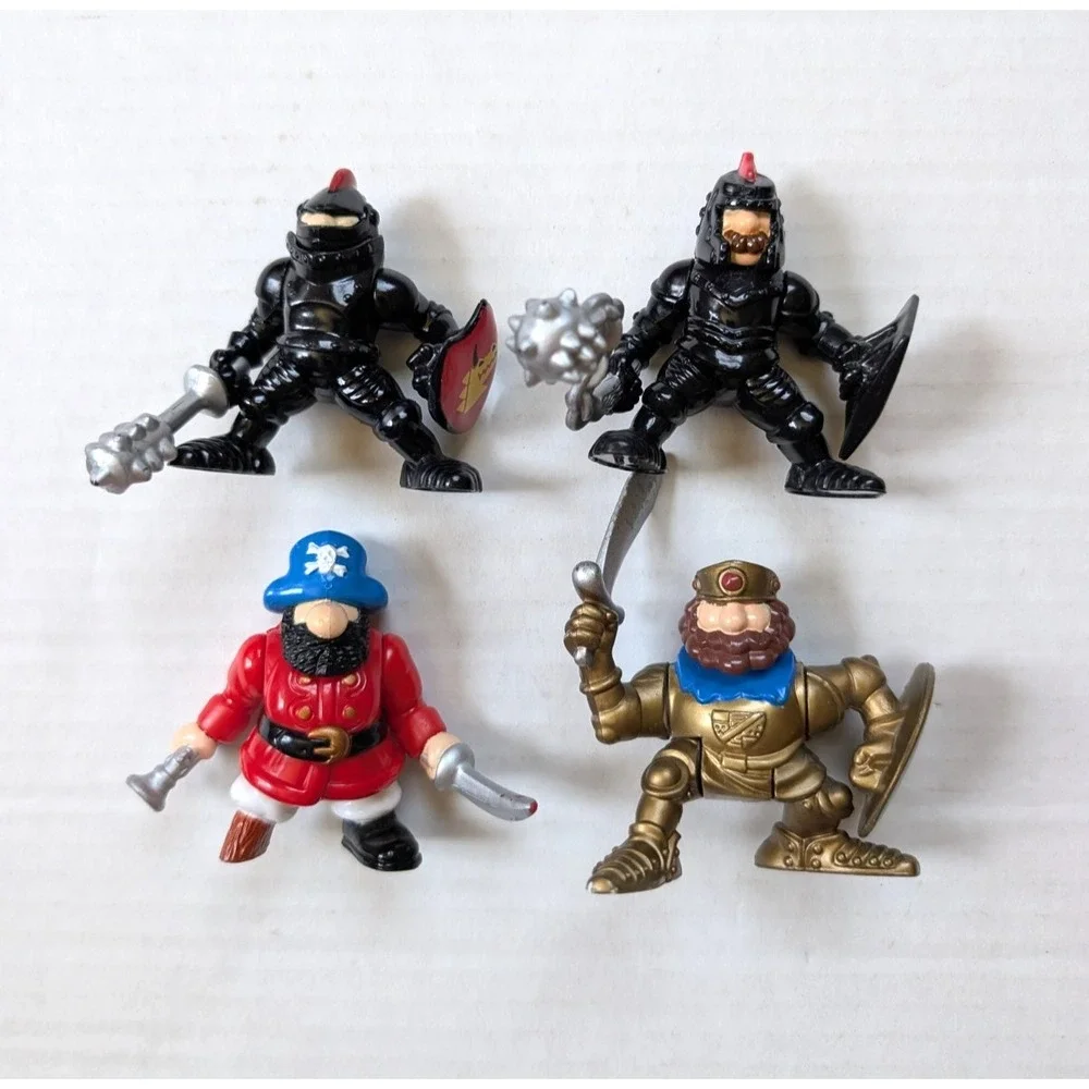 Vintage Fisher Price Great Adventures Action Figures Knight King Pirate 90s